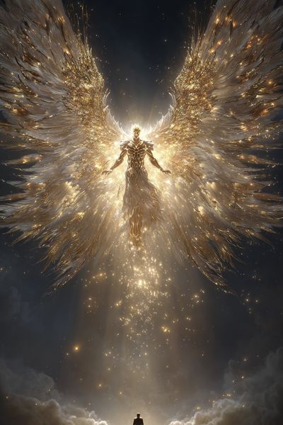 Celestial Guardian — Fantasy Art Print. poster