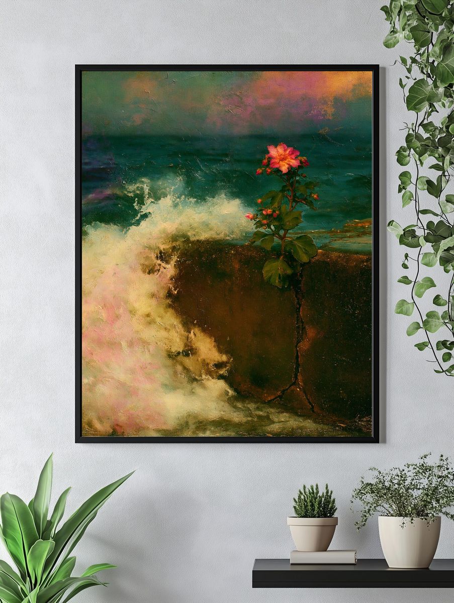 Blooming Seascape Fine-Art Poster. — room view 4
