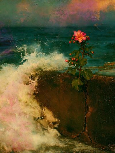 Blooming Seascape Fine-Art Poster.