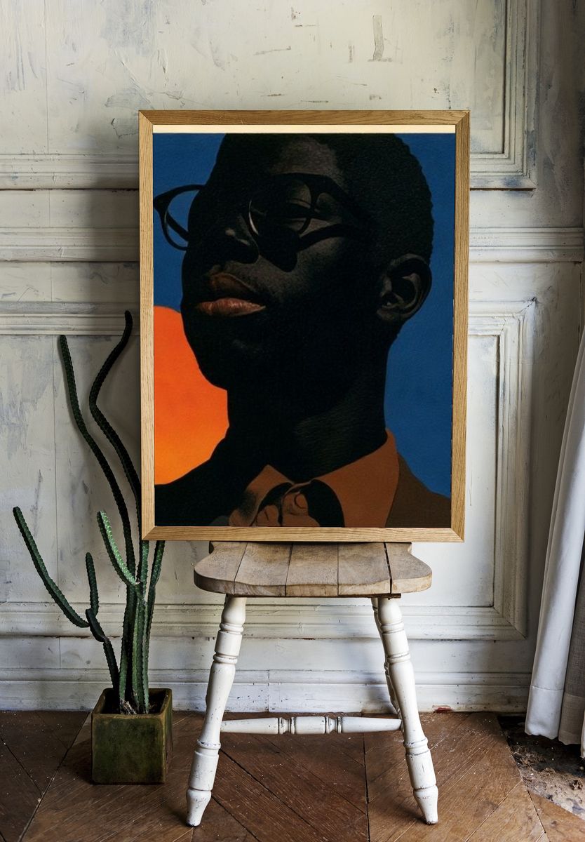 Sunlit Portrait Fine-Art Poster. — room view 1