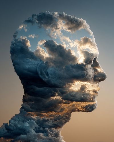 Cloudy Silhouette — Fine Art Print. poster