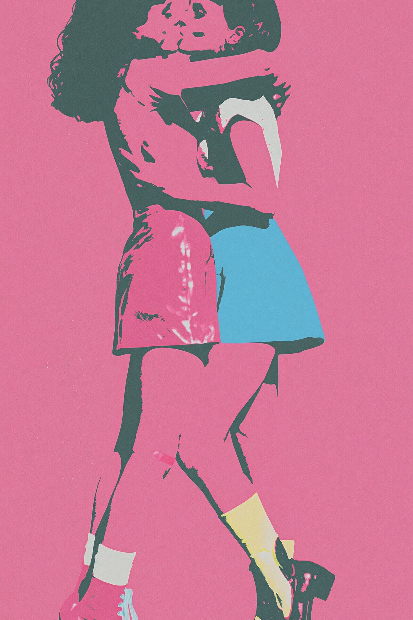 Pop Art Kiss Poster. poster — fine-art art