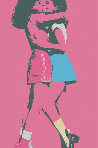 Pop Art Kiss Poster.