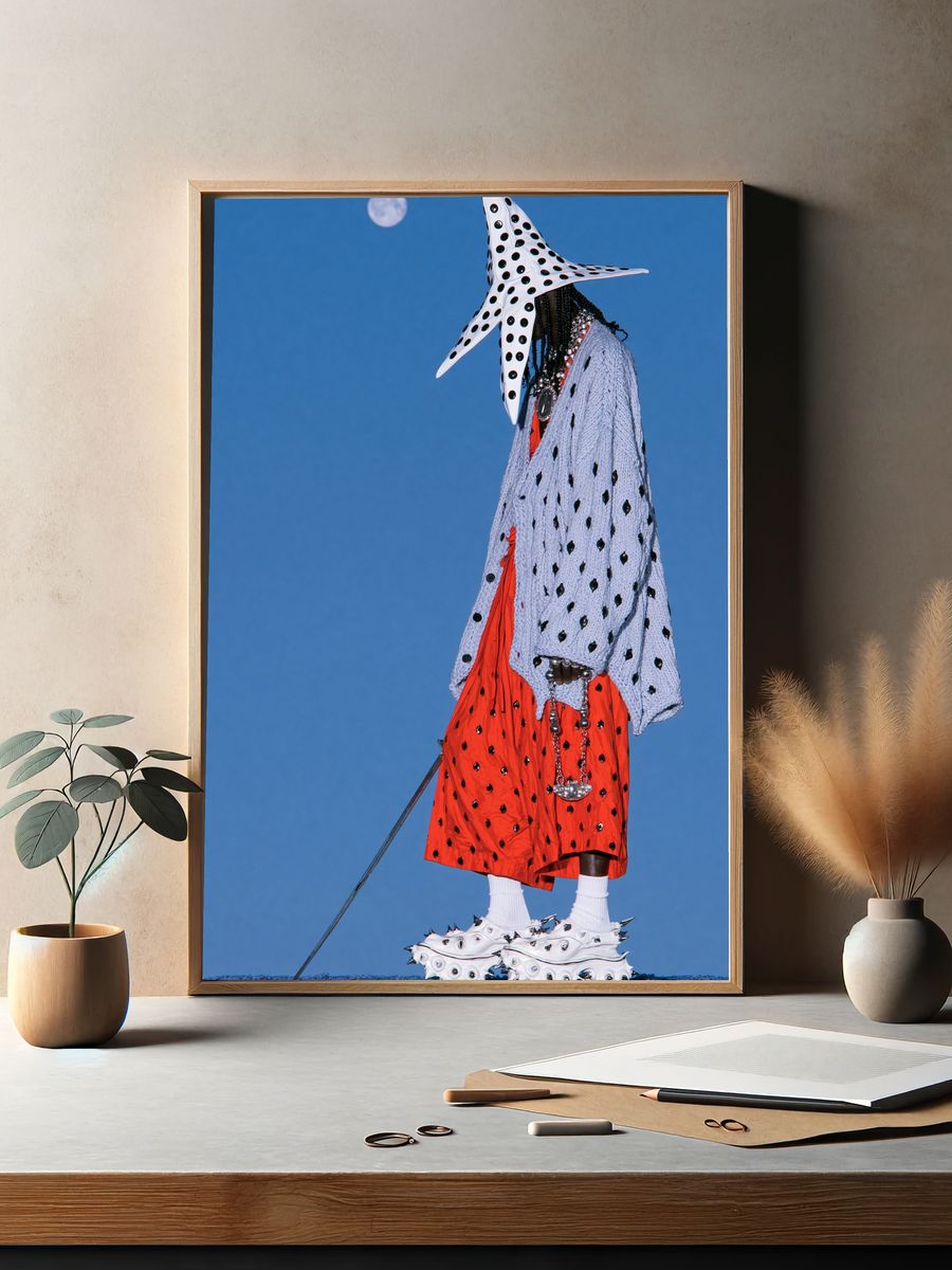 Avant-Garde Fashion Portrait Poster. — room view 2