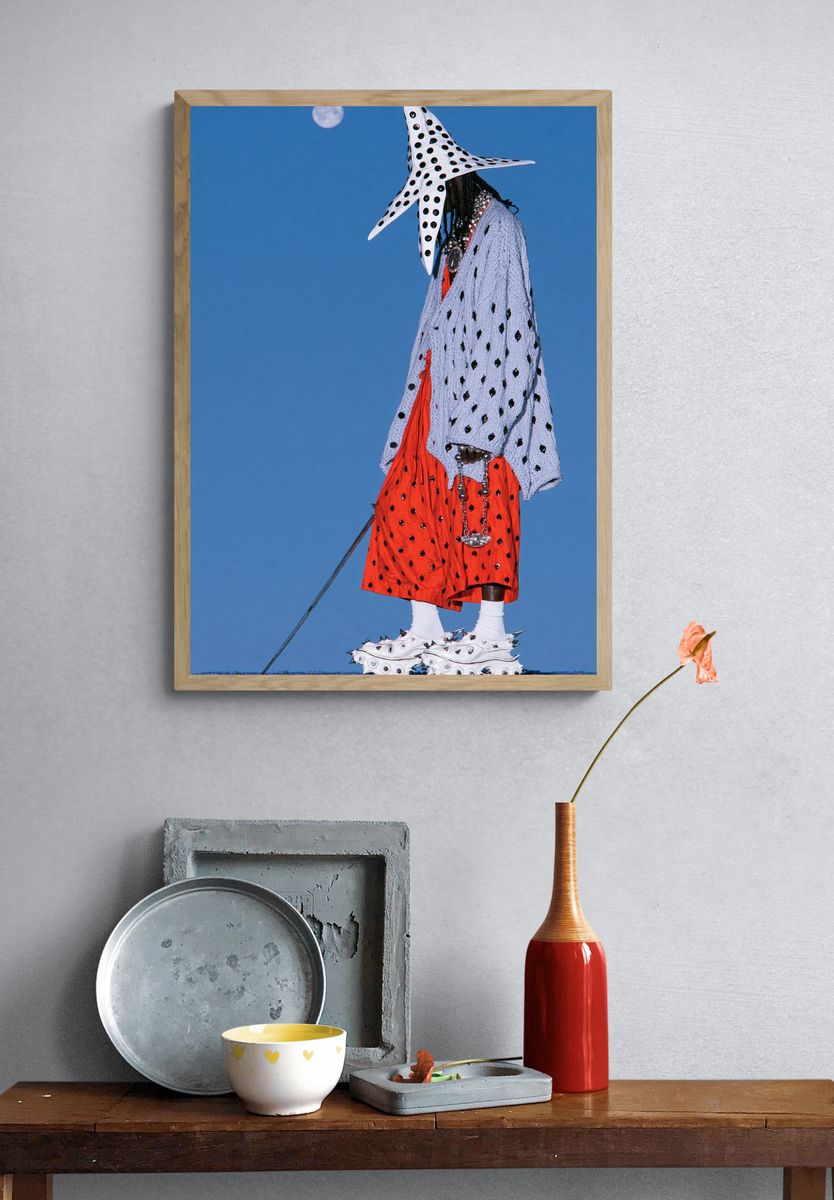 Avant-Garde Fashion Portrait Poster. — room view 3