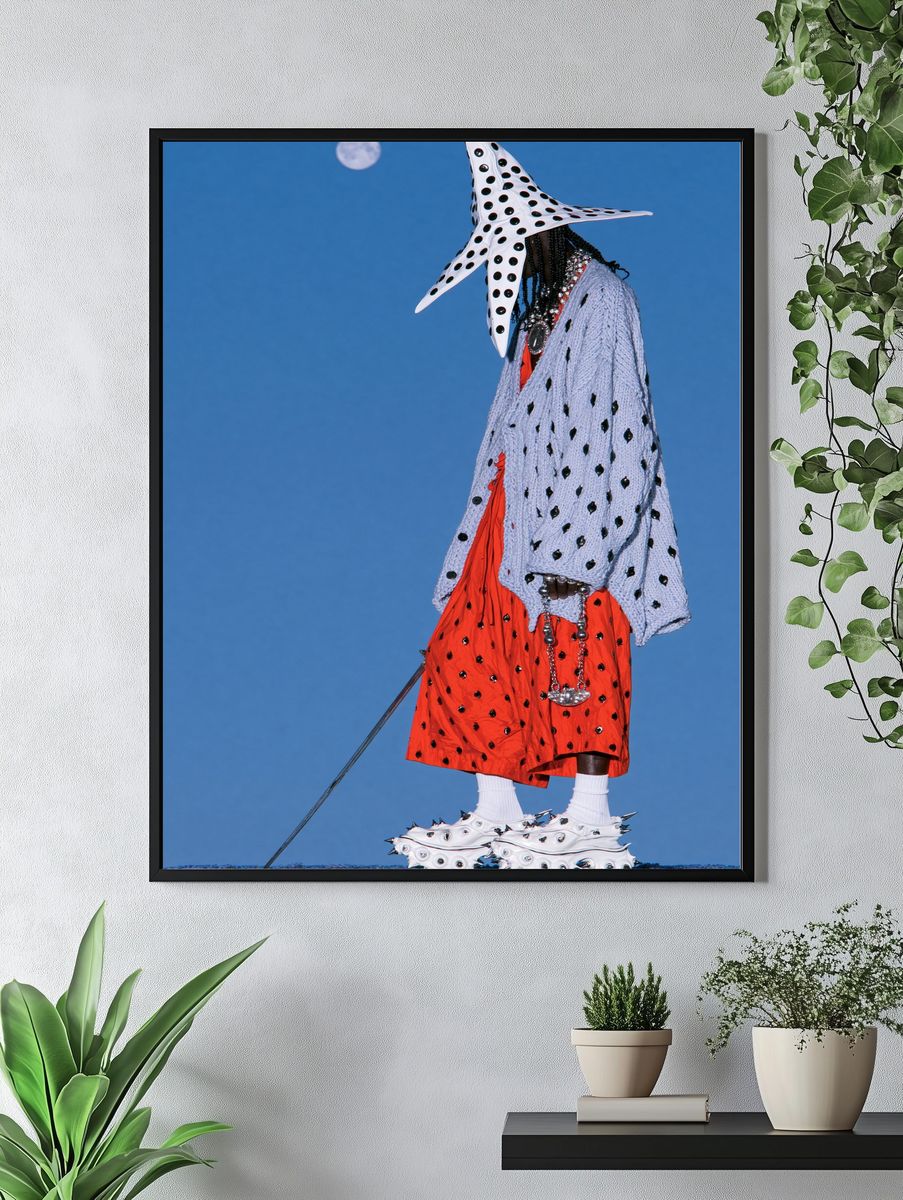 Avant-Garde Fashion Portrait Poster. — room view 4