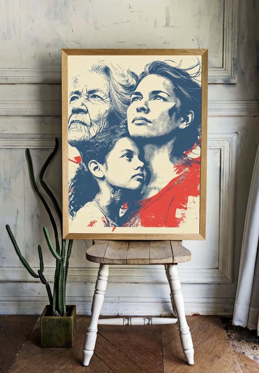 Family Portrait Pop-Art Poster. room preview