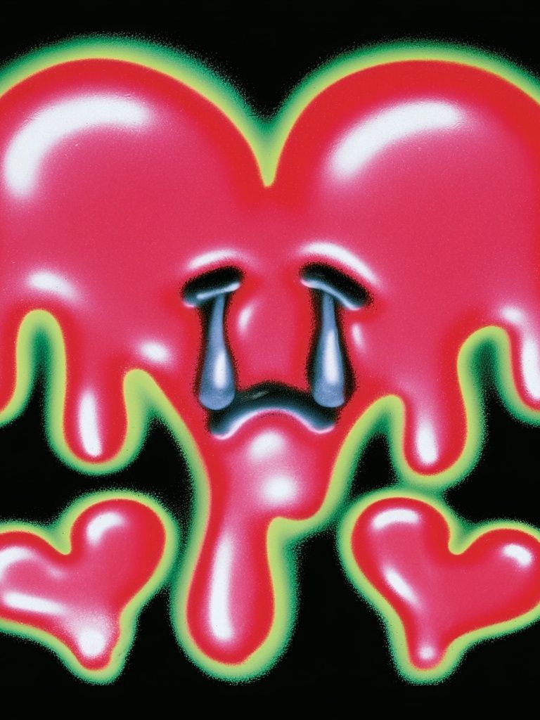 Melting Heart Tears Pop-Art Poster. poster detail