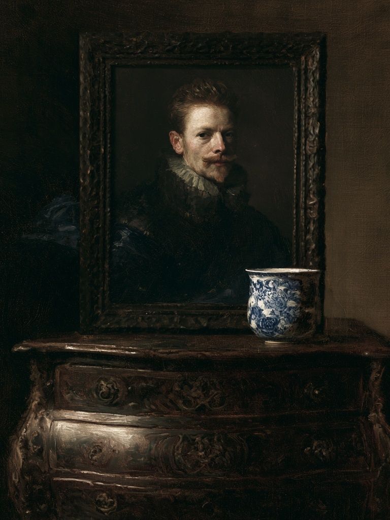 Baroque Portrait Still Life Print. poster detail