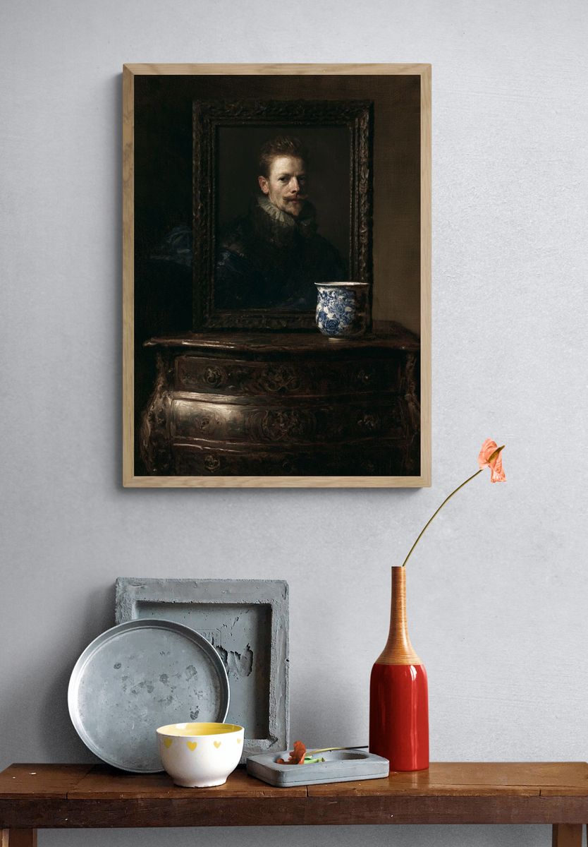 Baroque Portrait Still Life Print. — room view 3