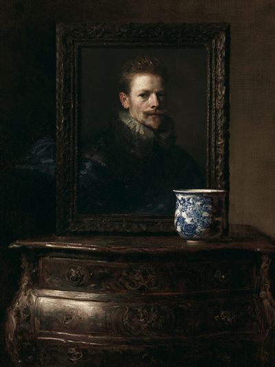 Baroque Portrait Still Life Print. poster