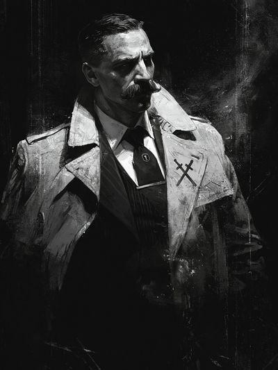 Noir Detective Portrait Print.