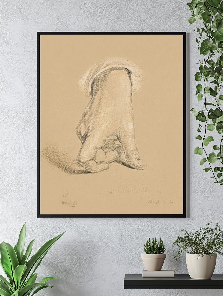 Artistic Hand Gesture — Fine Art Print. — room view 4