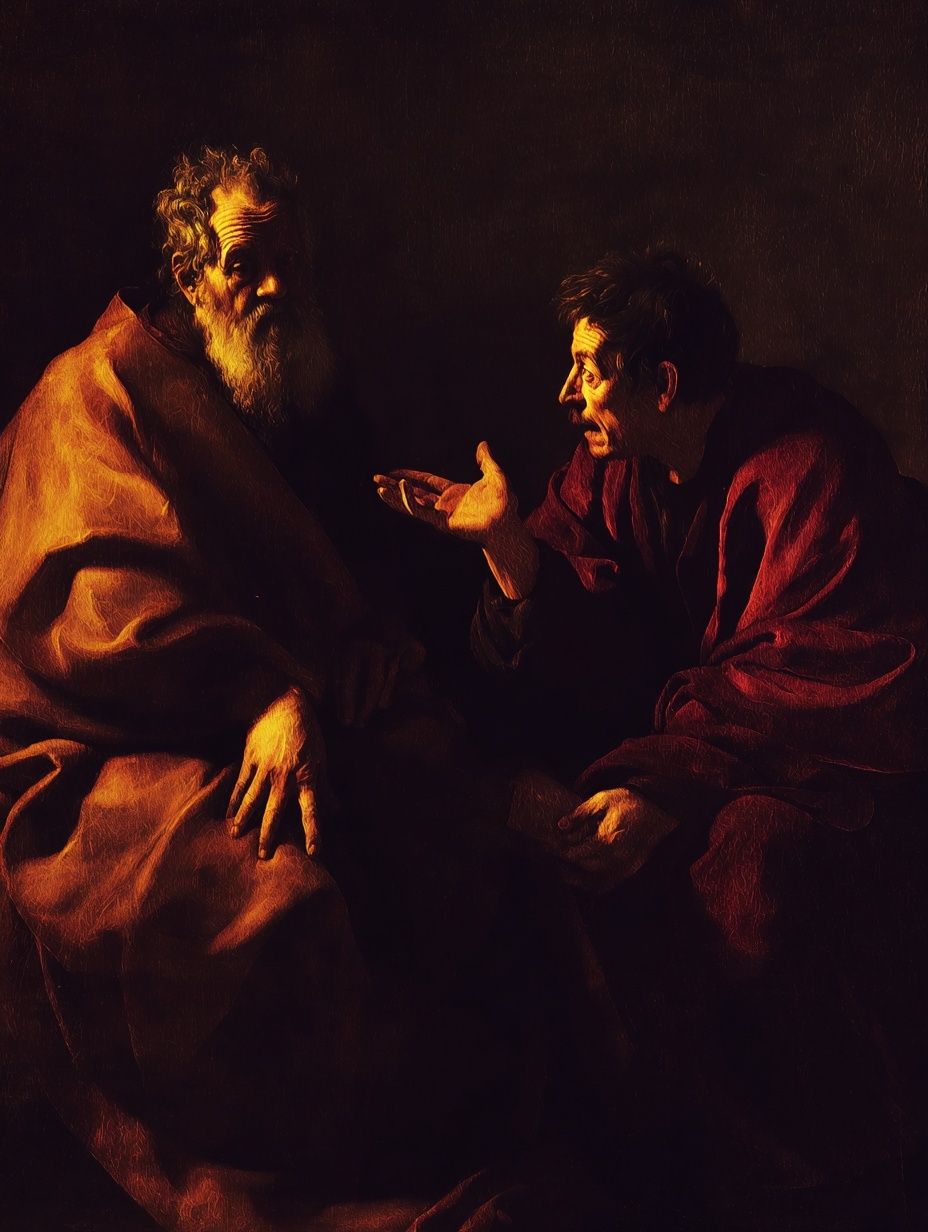 Philosophers in Conversation — Fine Art Print. poster — fine-art art