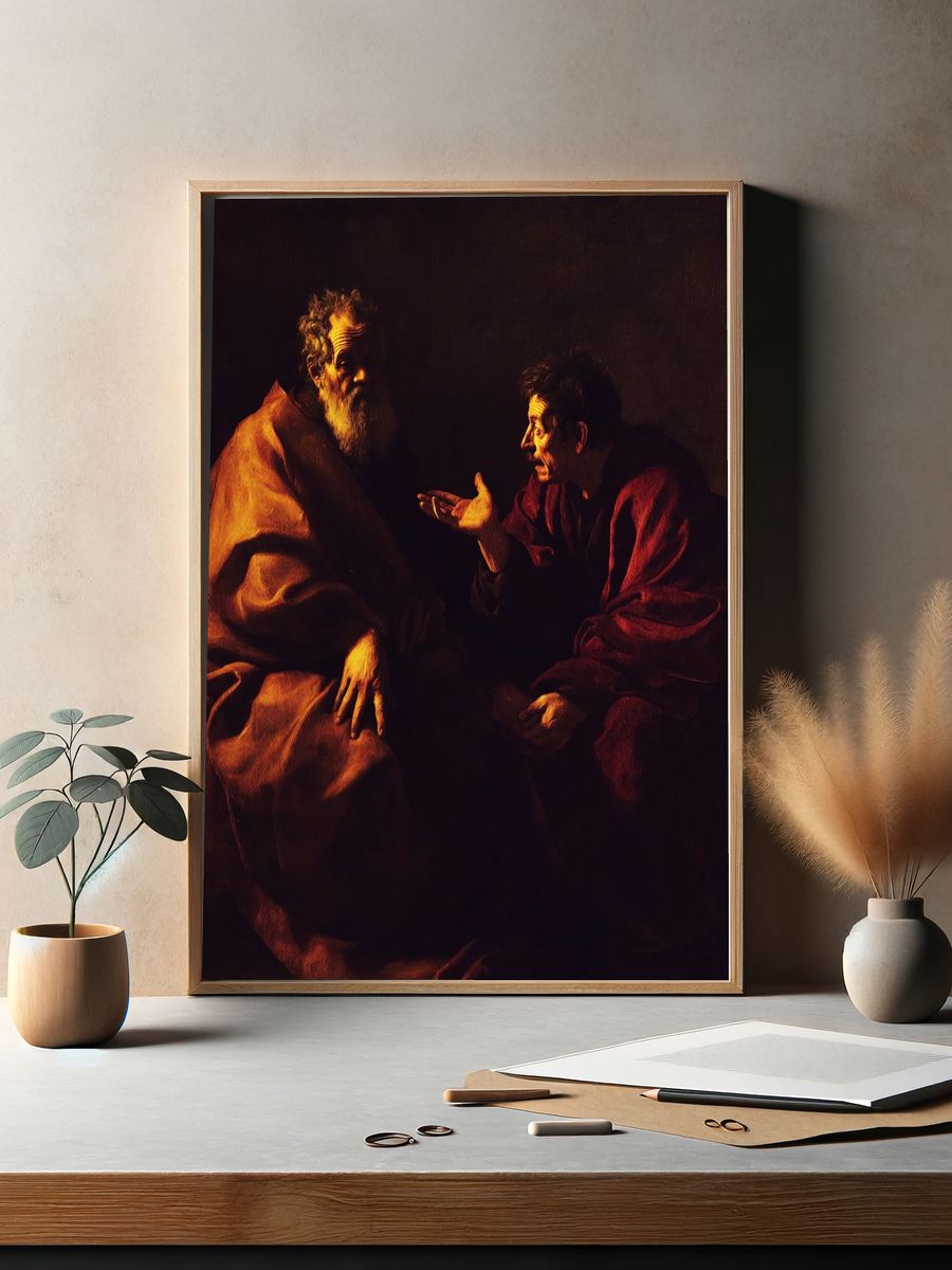 Philosophers in Conversation — Fine Art Print. — room view 2