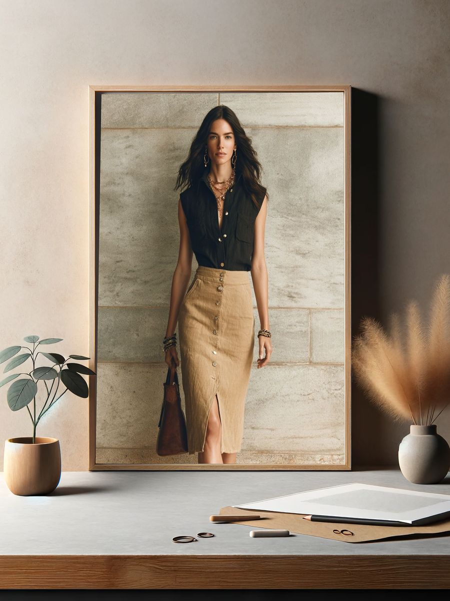 Fashion Portrait Photography Poster. — room view 2