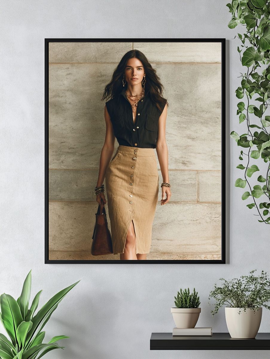Fashion Portrait Photography Poster. — room view 4