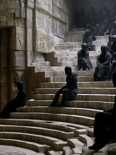 Stone Amphitheater Figures Fine-Art Print.