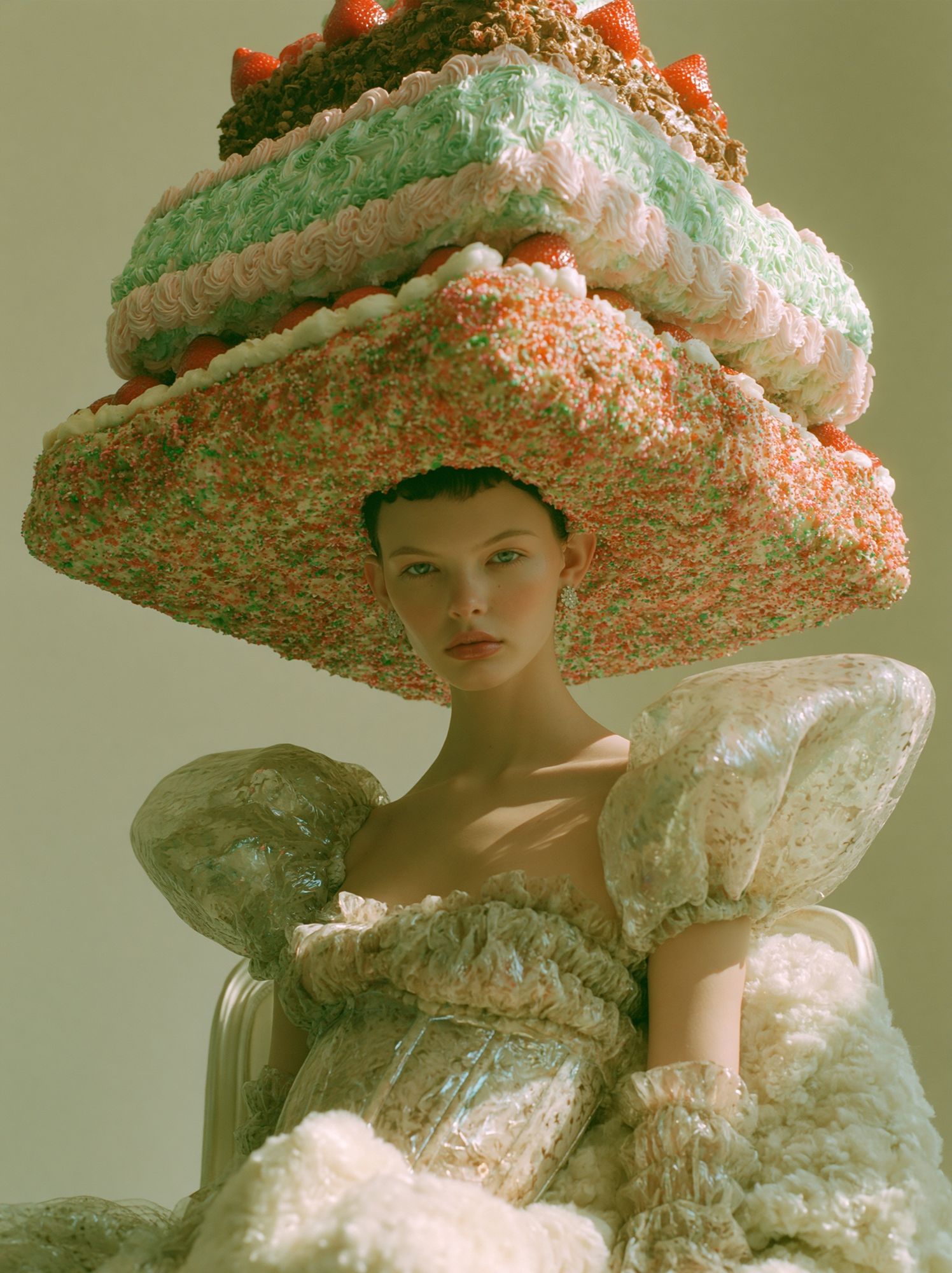 Avant-Garde Fashion Portrait Poster. poster — photography art