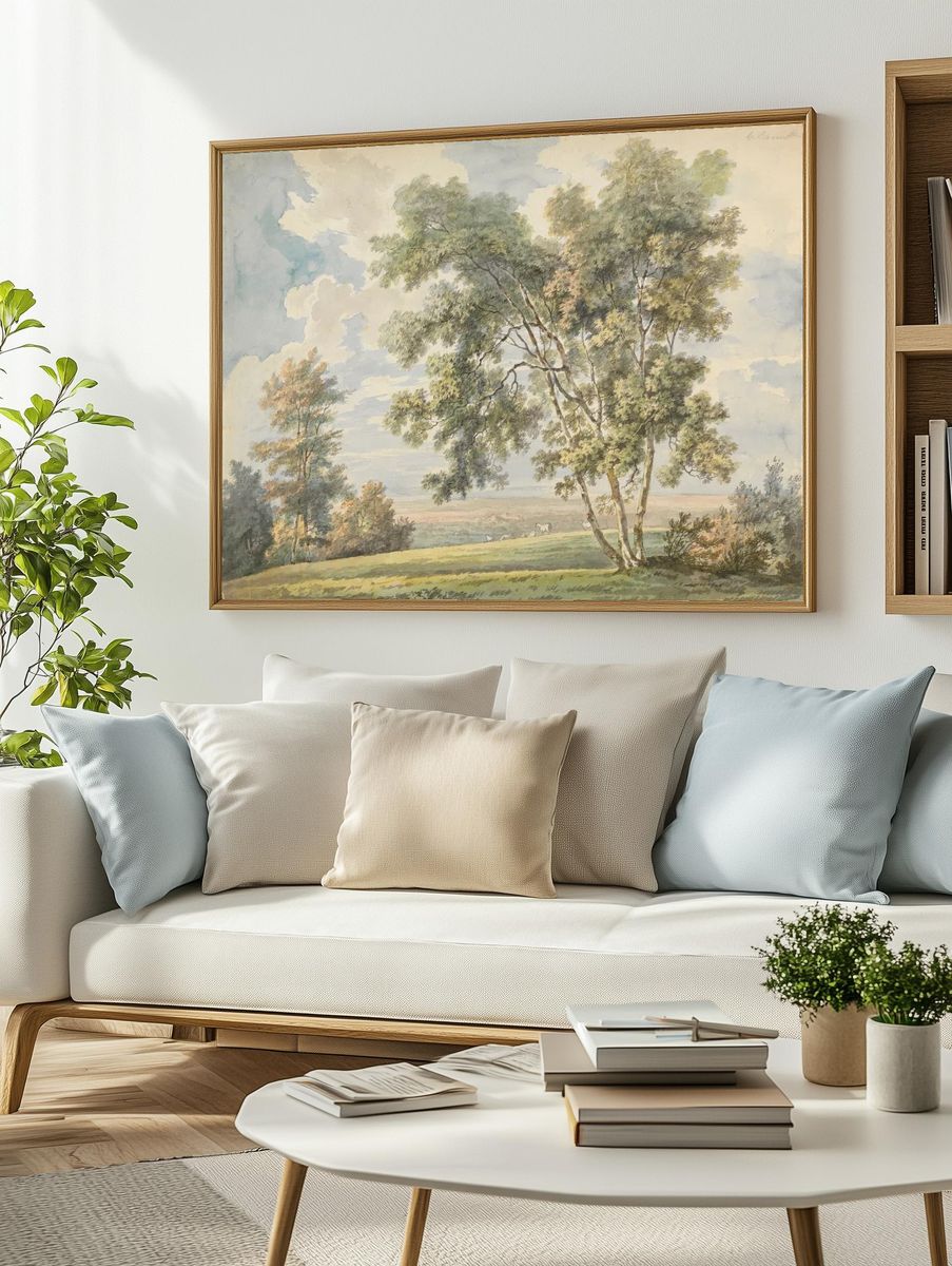 Landscape with Trees and Sheep (Park Landscape with Sheep). — room view 2