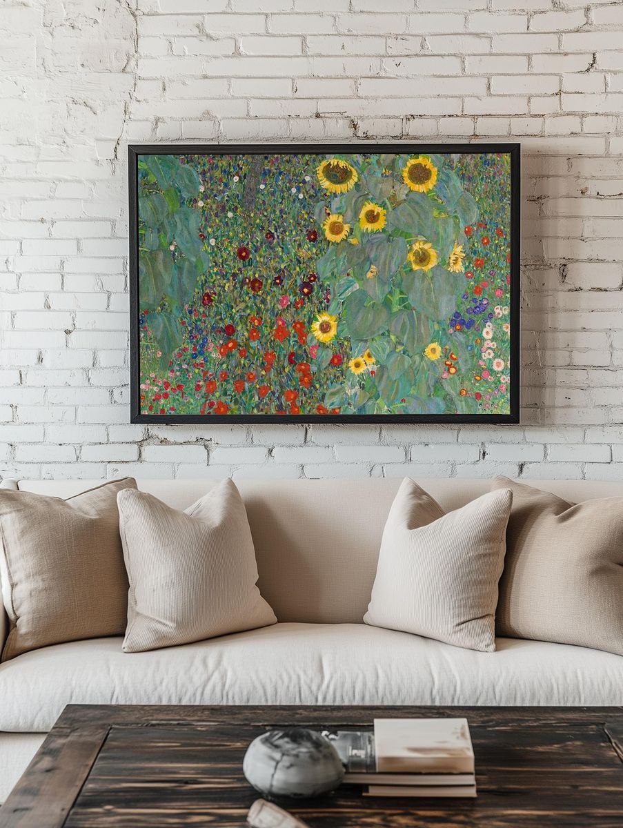 Sunflower Garden — Fine Art Print. — room view 1