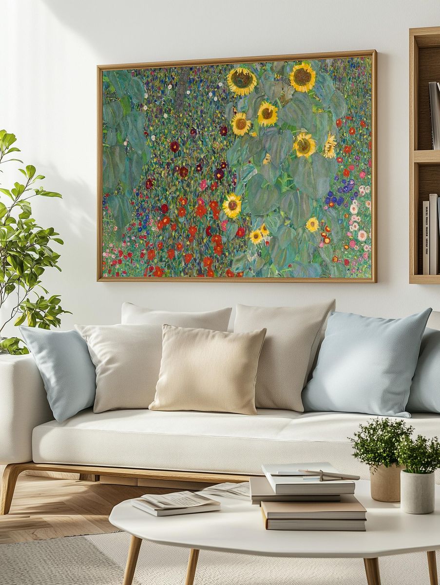 Sunflower Garden — Fine Art Print. — room view 2