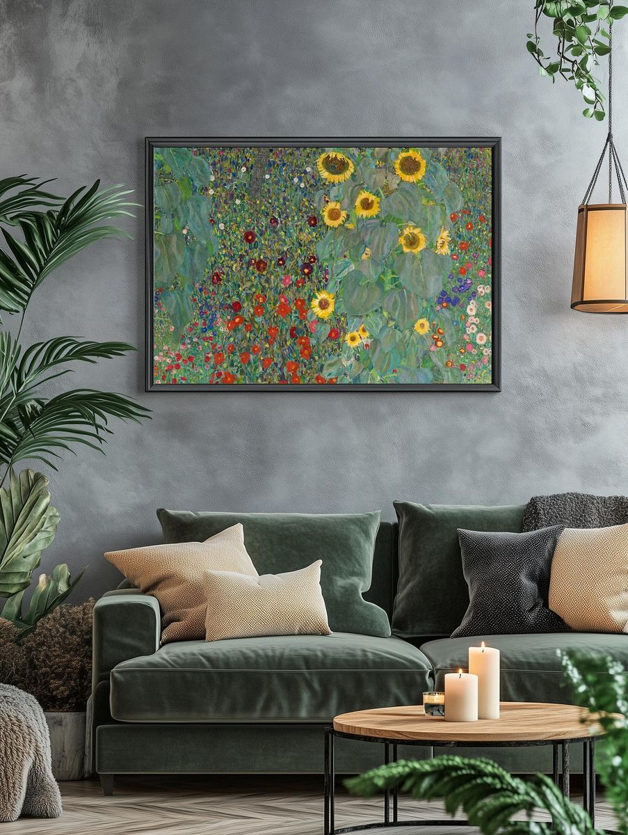 Sunflower Garden — Fine Art Print. — room view 4