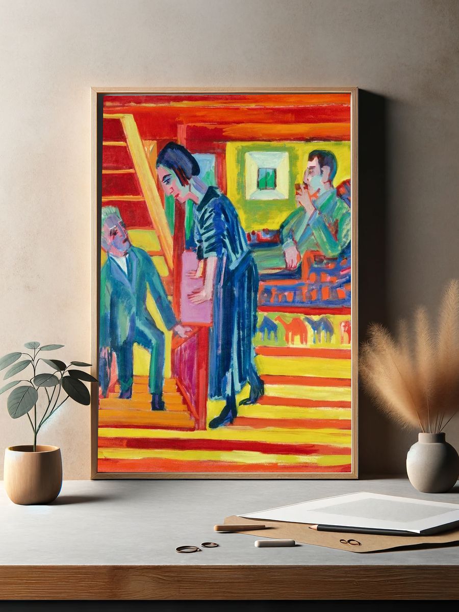 Domestic Scene — Expressionism Print. — room view 2