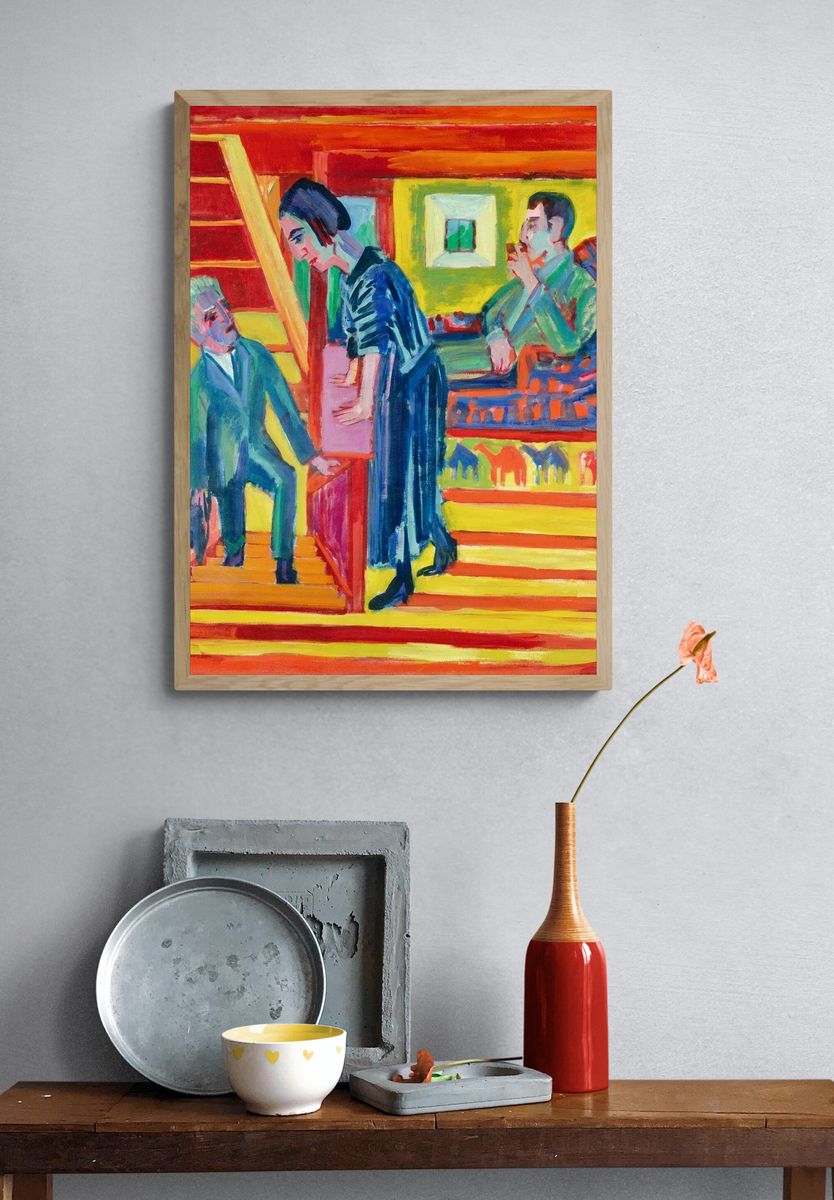 Domestic Scene — Expressionism Print. — room view 3