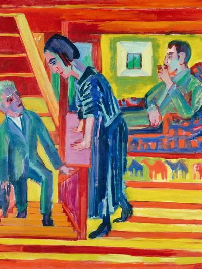 Domestic Scene — Expressionism Print. poster print