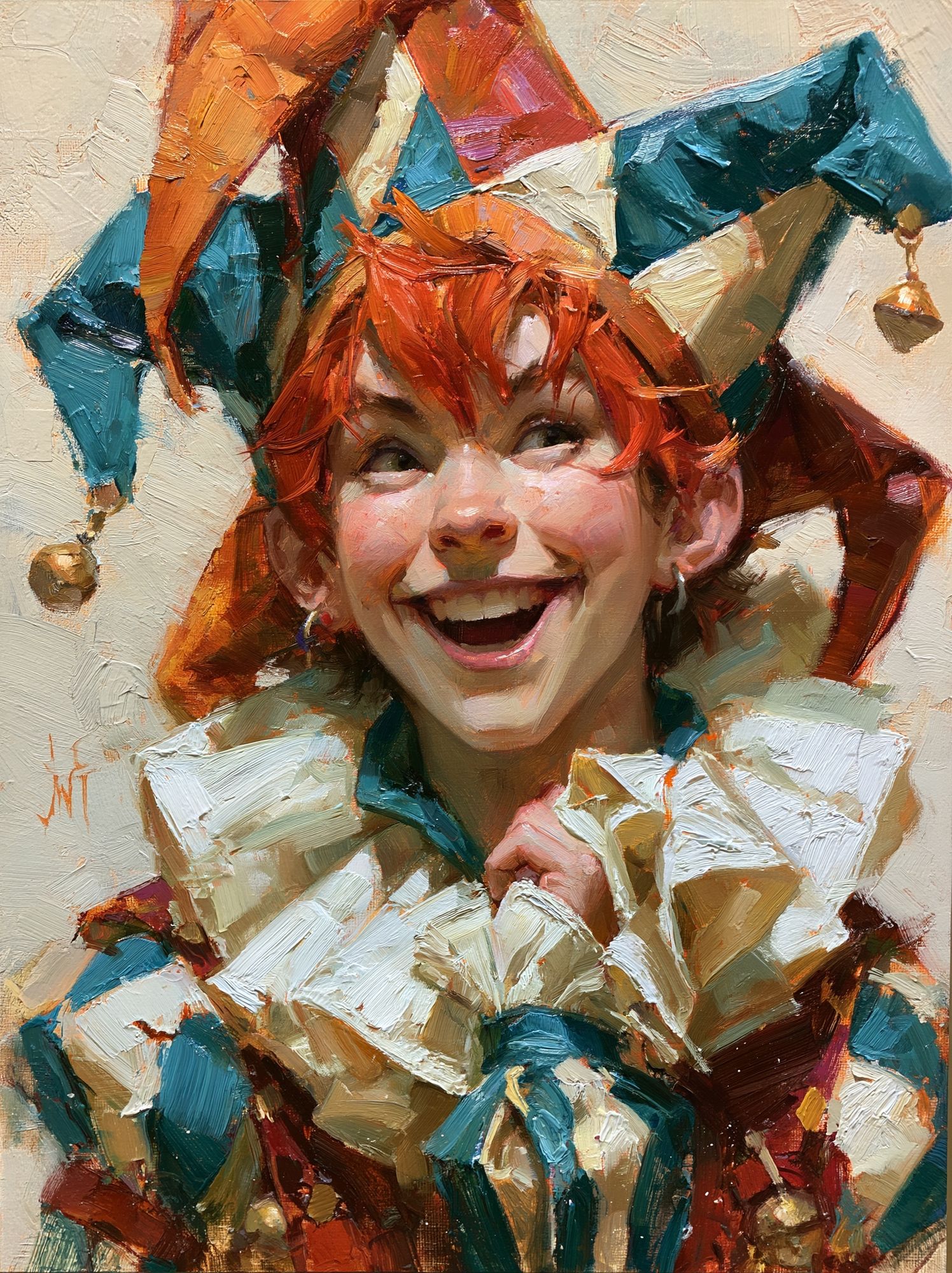 Jester Portrait Fine-Art Poster. poster detail