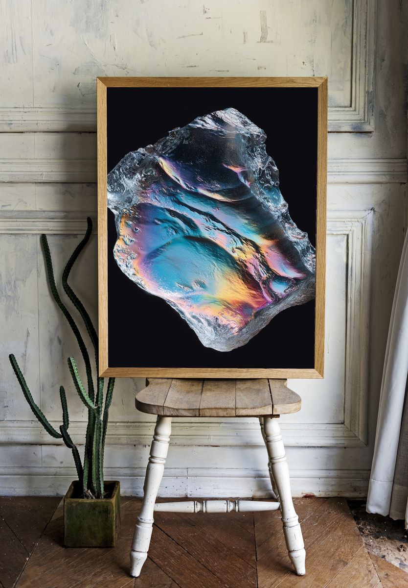 Iridescent Crystal — Fine Art Print. — room view 1