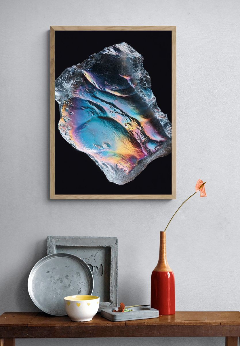 Iridescent Crystal — Fine Art Print. — room view 3