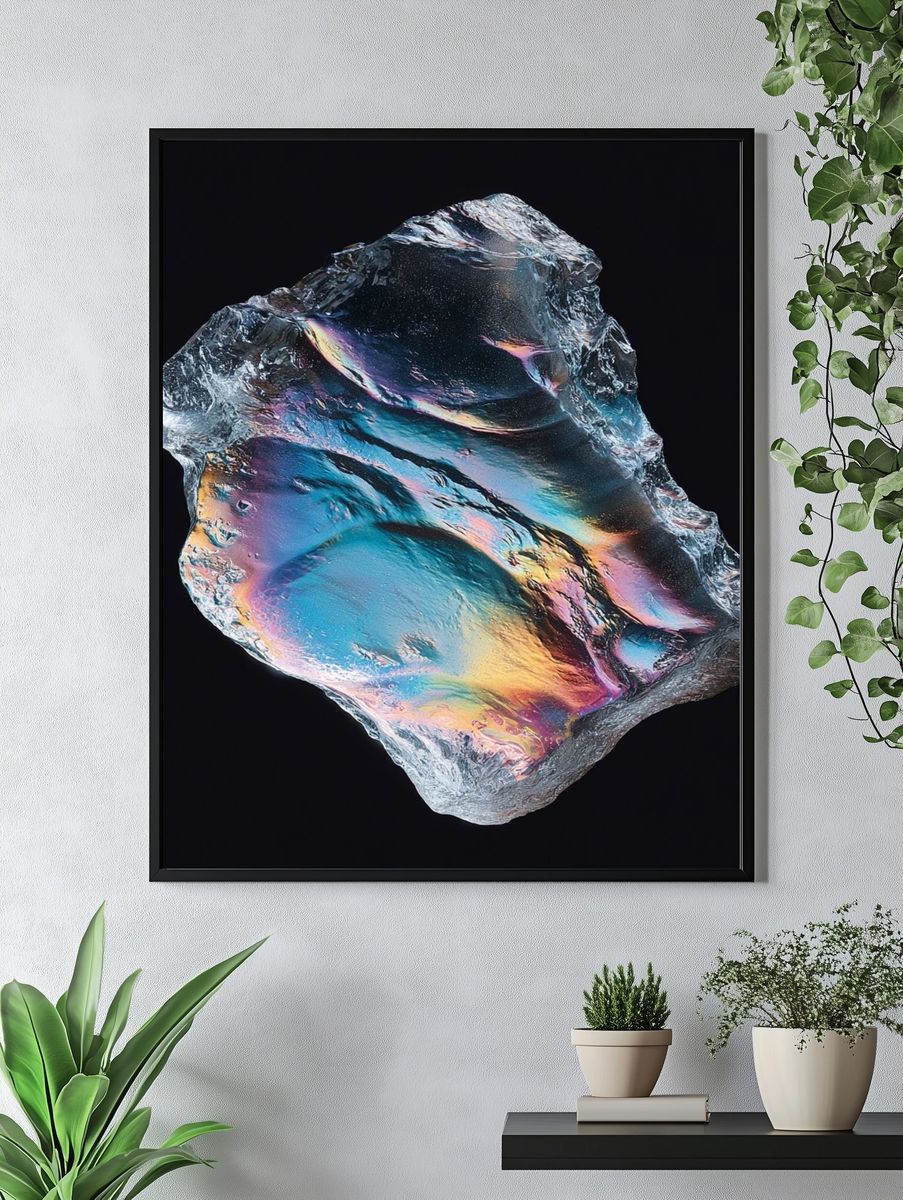 Iridescent Crystal — Fine Art Print. — room view 4