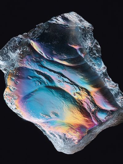 Iridescent Crystal — Fine Art Print. poster