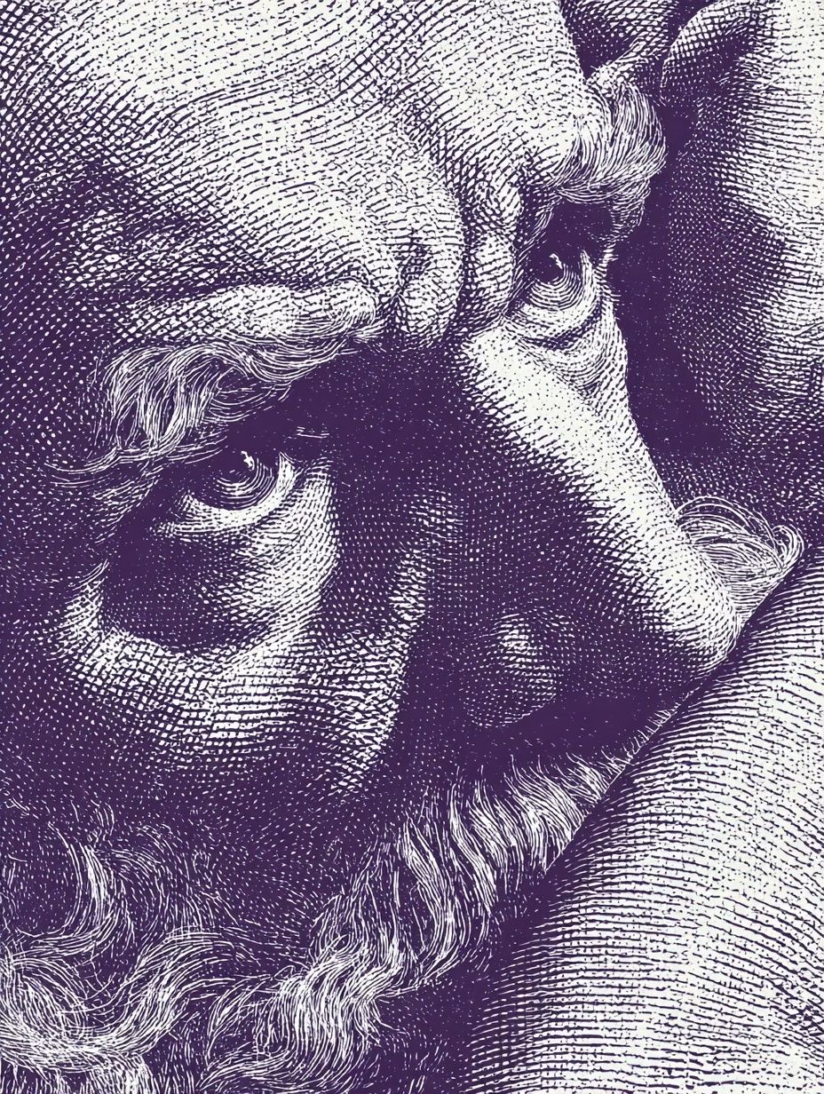 Intense Gaze — Fine Art Print. poster — fine-art art
