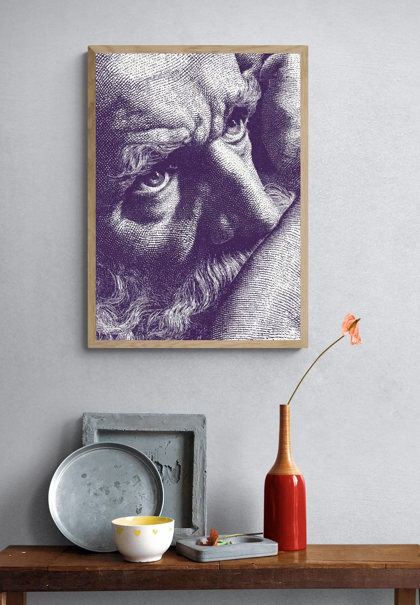 Intense Gaze — Fine Art Print. — room view 3