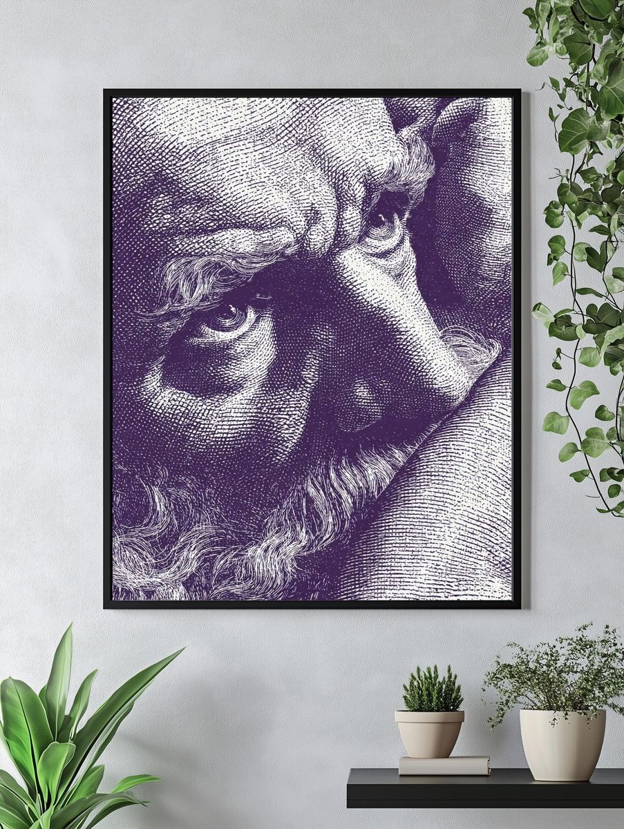 Intense Gaze — Fine Art Print. — room view 4