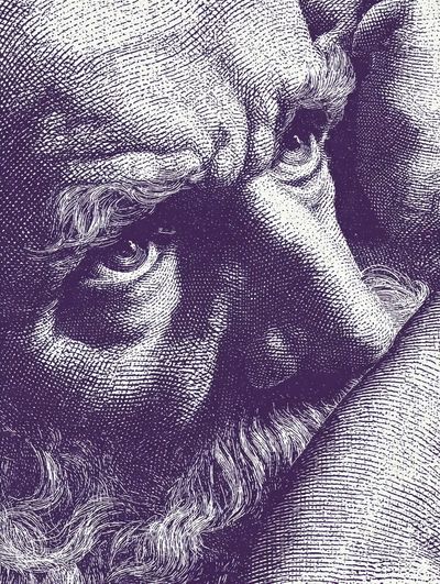 Intense Gaze — Fine Art Print. poster