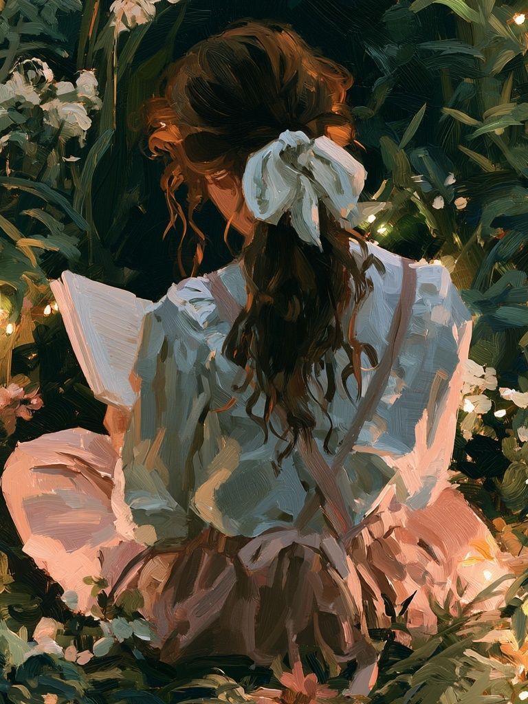 Garden Girl Fine-Art Poster. poster — fine-art art