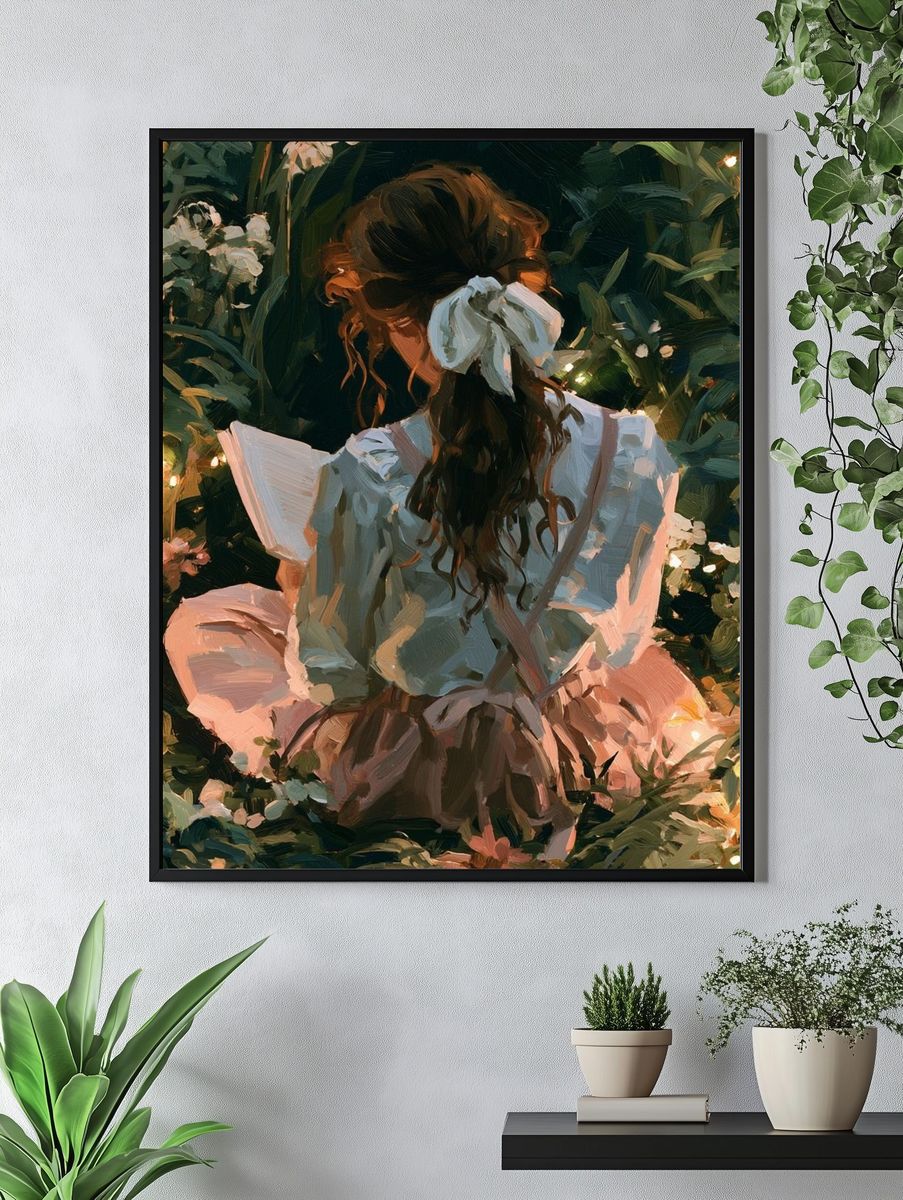 Garden Girl Fine-Art Poster. — room view 4
