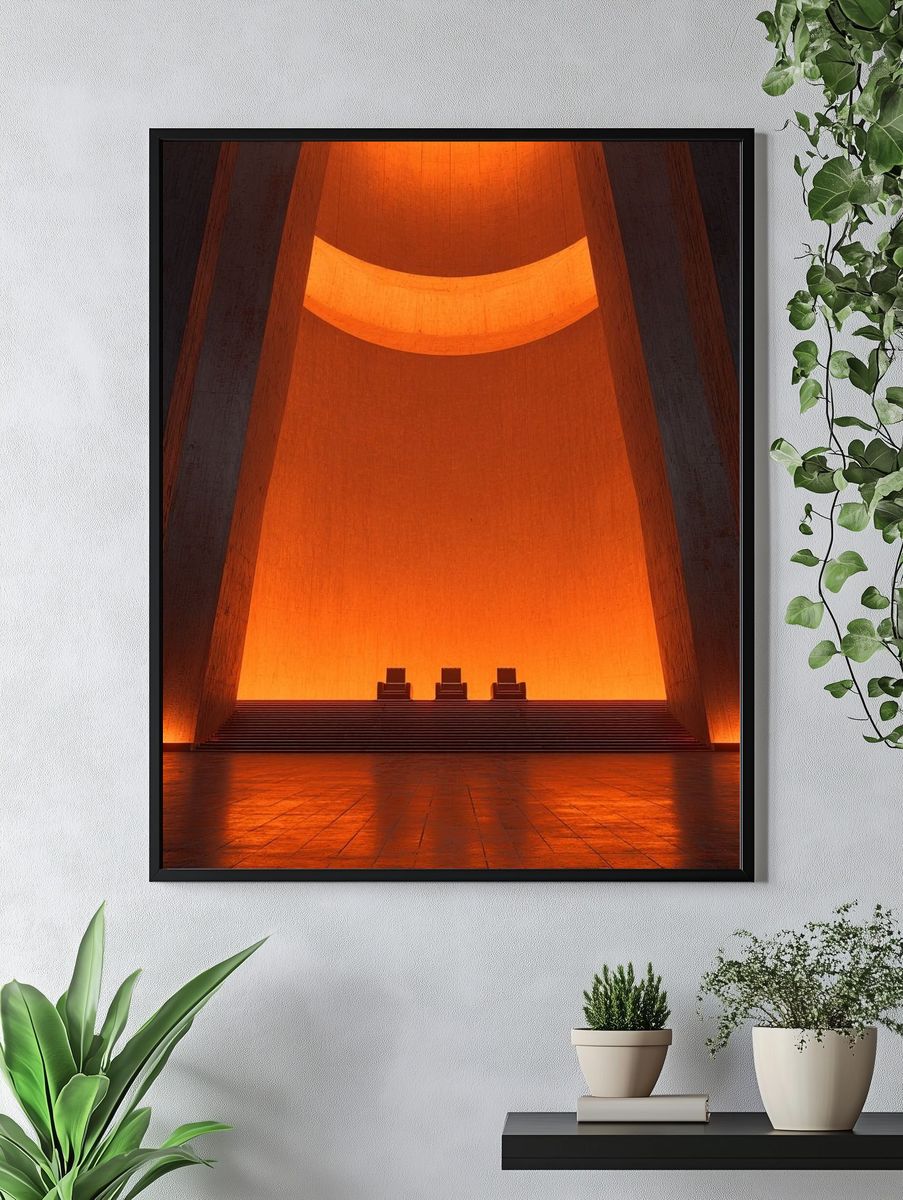 Futuristic Architecture — Fine Art Print. — room view 4