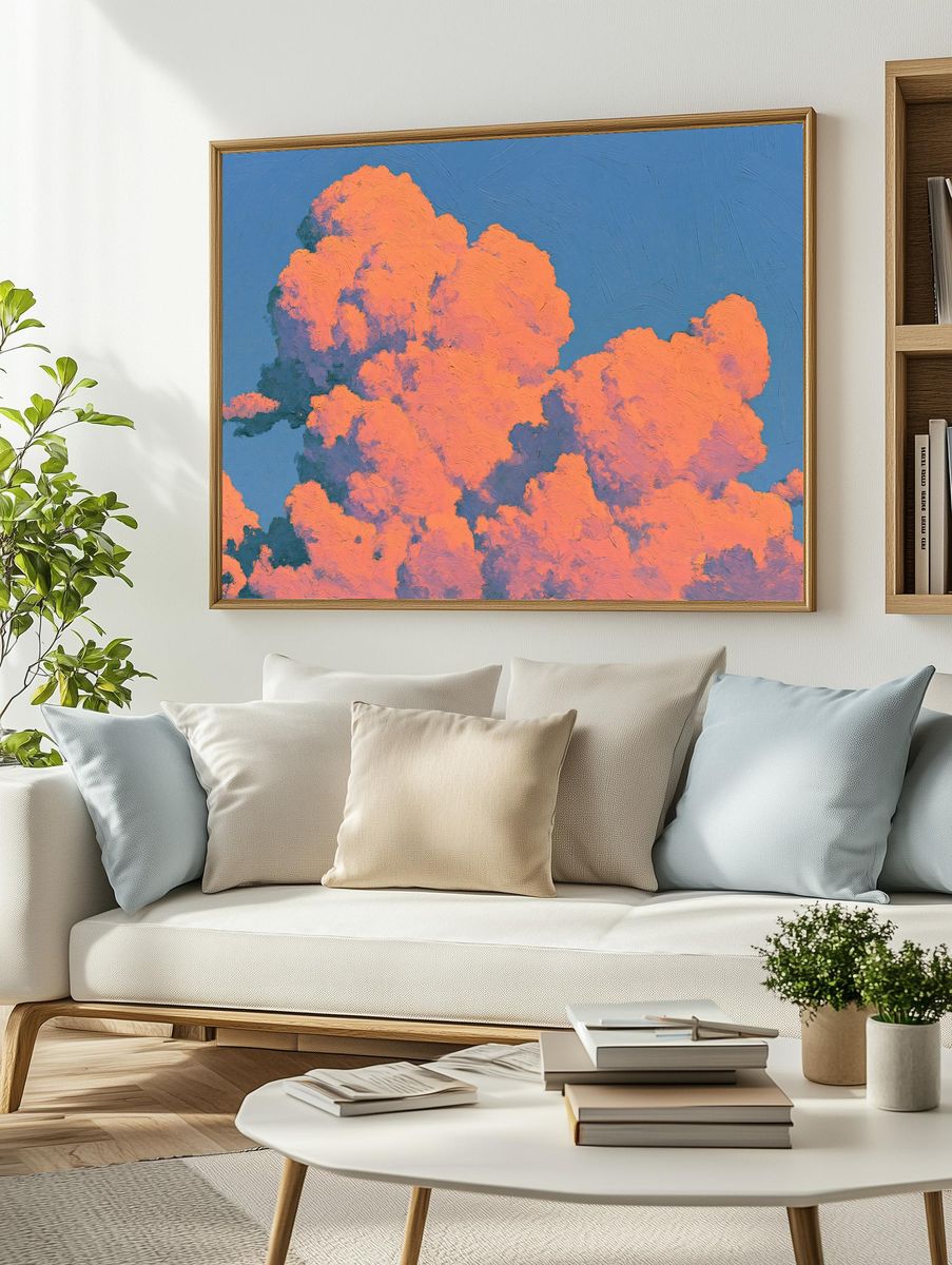 Pink Clouds — Fine-Art Print. — room view 2