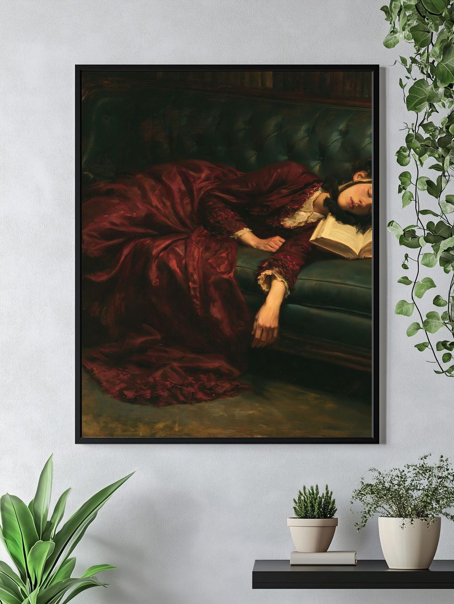 Sleeping Reader Fine-Art Print. — room view 4