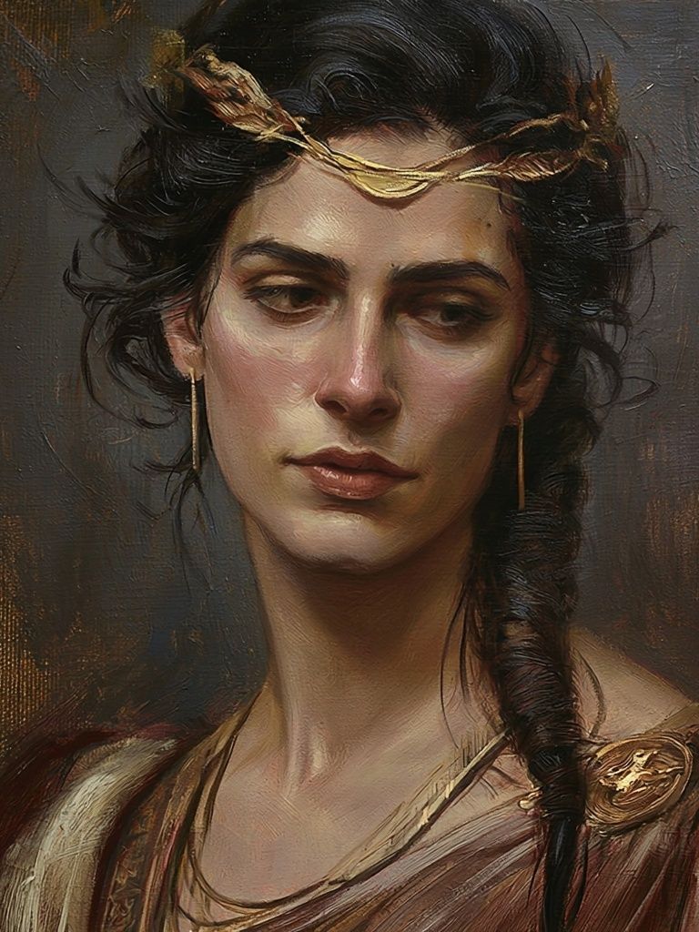 Classical Woman Portrait Fine-Art Print. poster — fine-art art