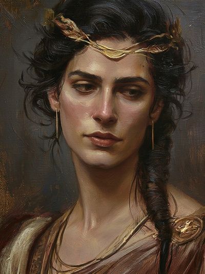 Classical Woman Portrait Fine-Art Print.