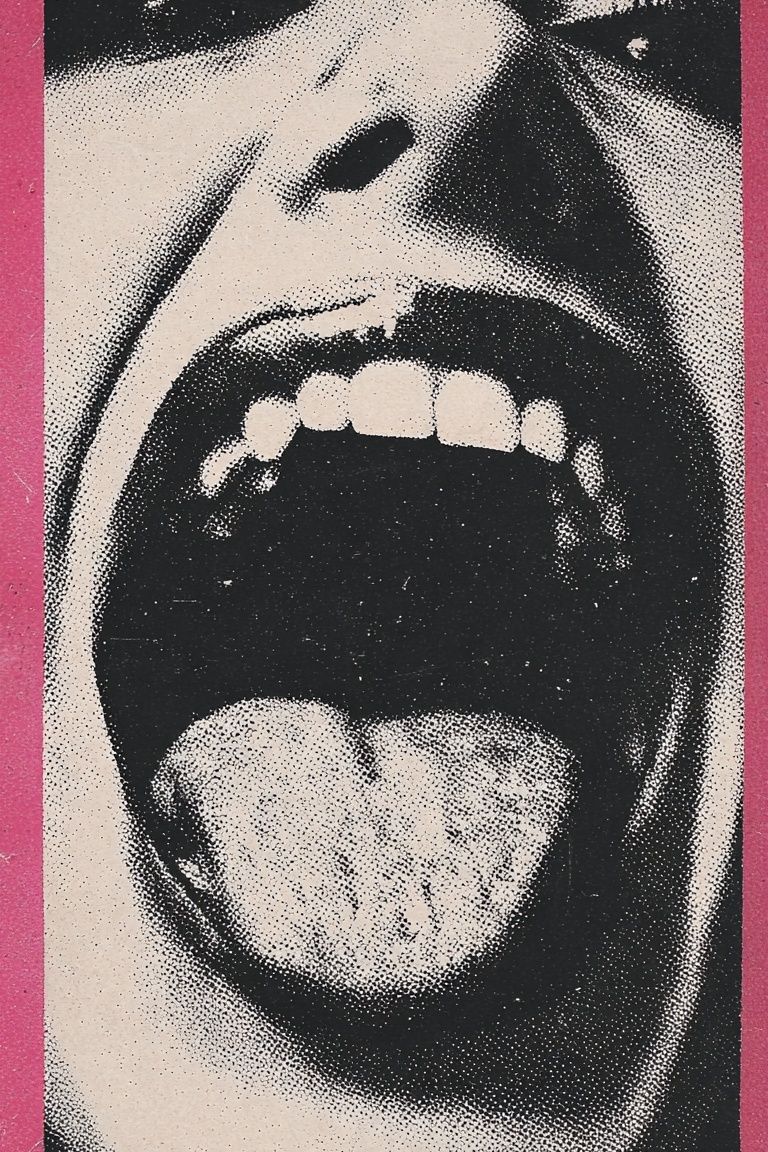 Screaming Face Pop-Art Poster. poster — fine-art art