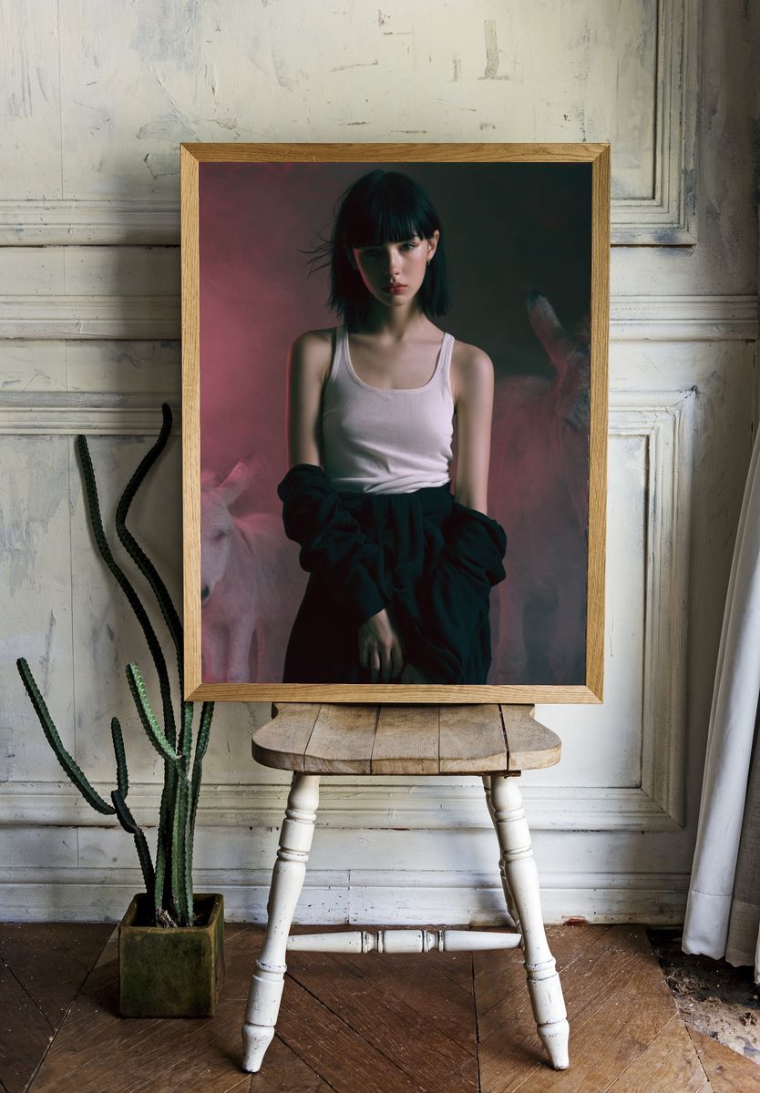 Dreamlike Portrait — Fine-Art Print. room preview