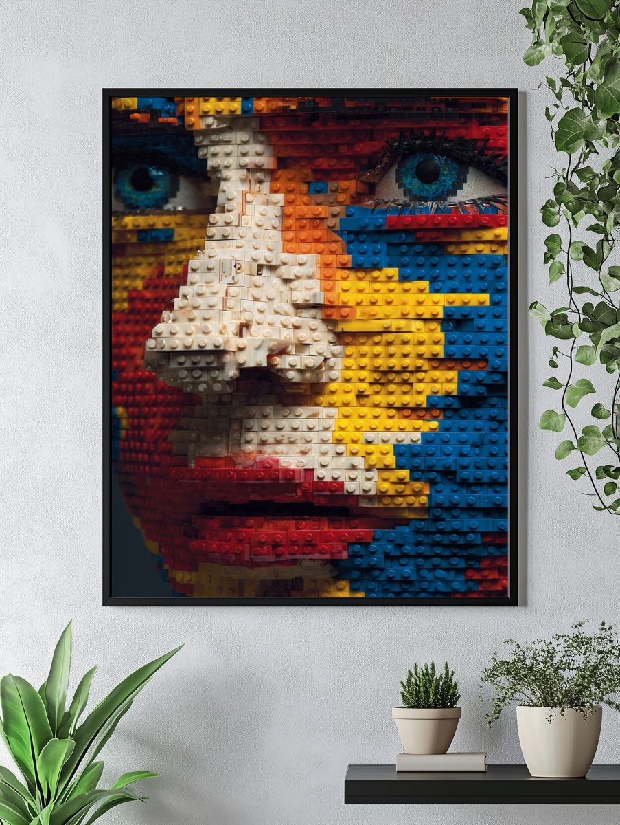 LEGO Portrait Pop-Art Print. — room view 4