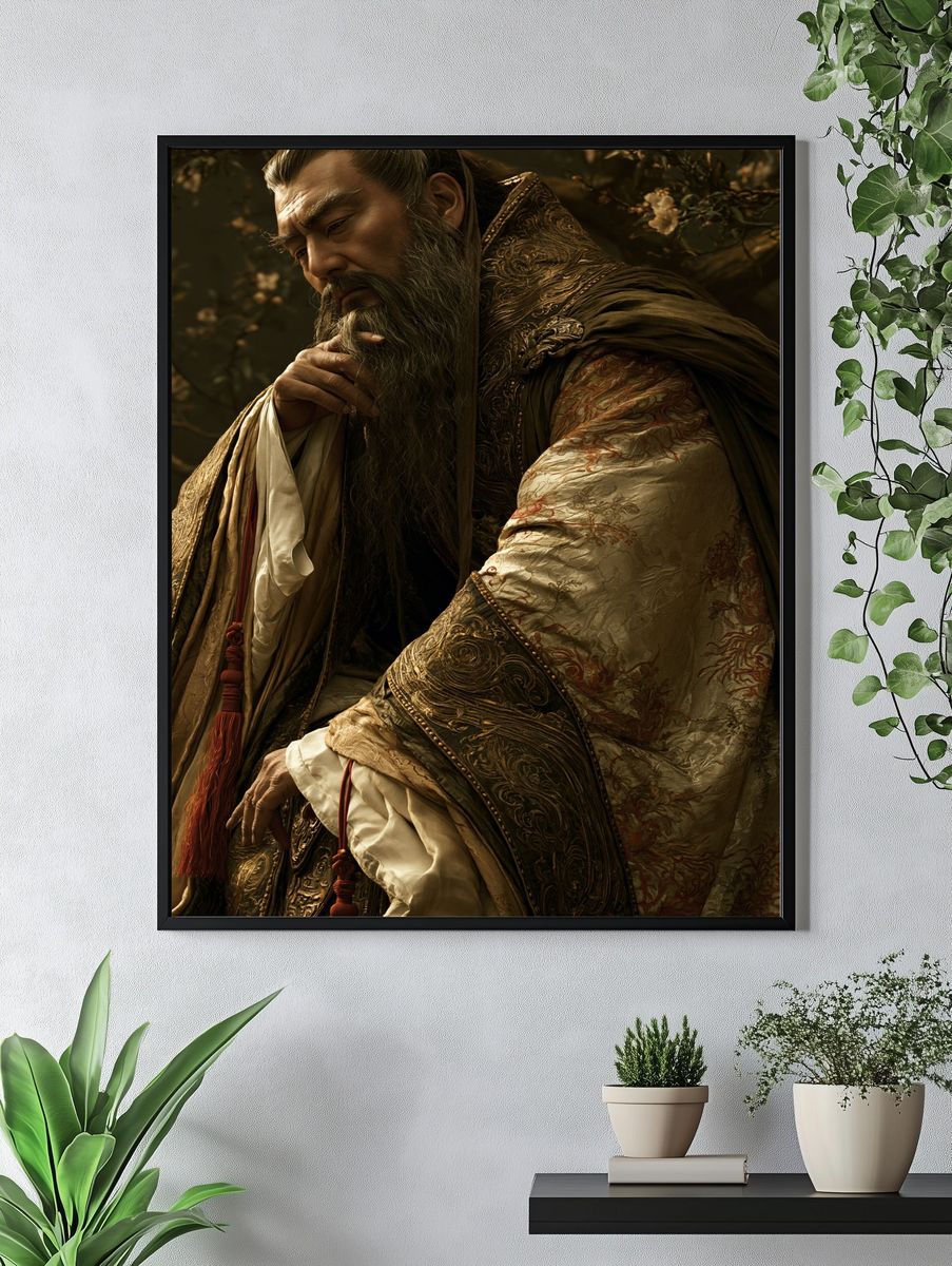 Imperial Sage Portrait Print. — room view 4